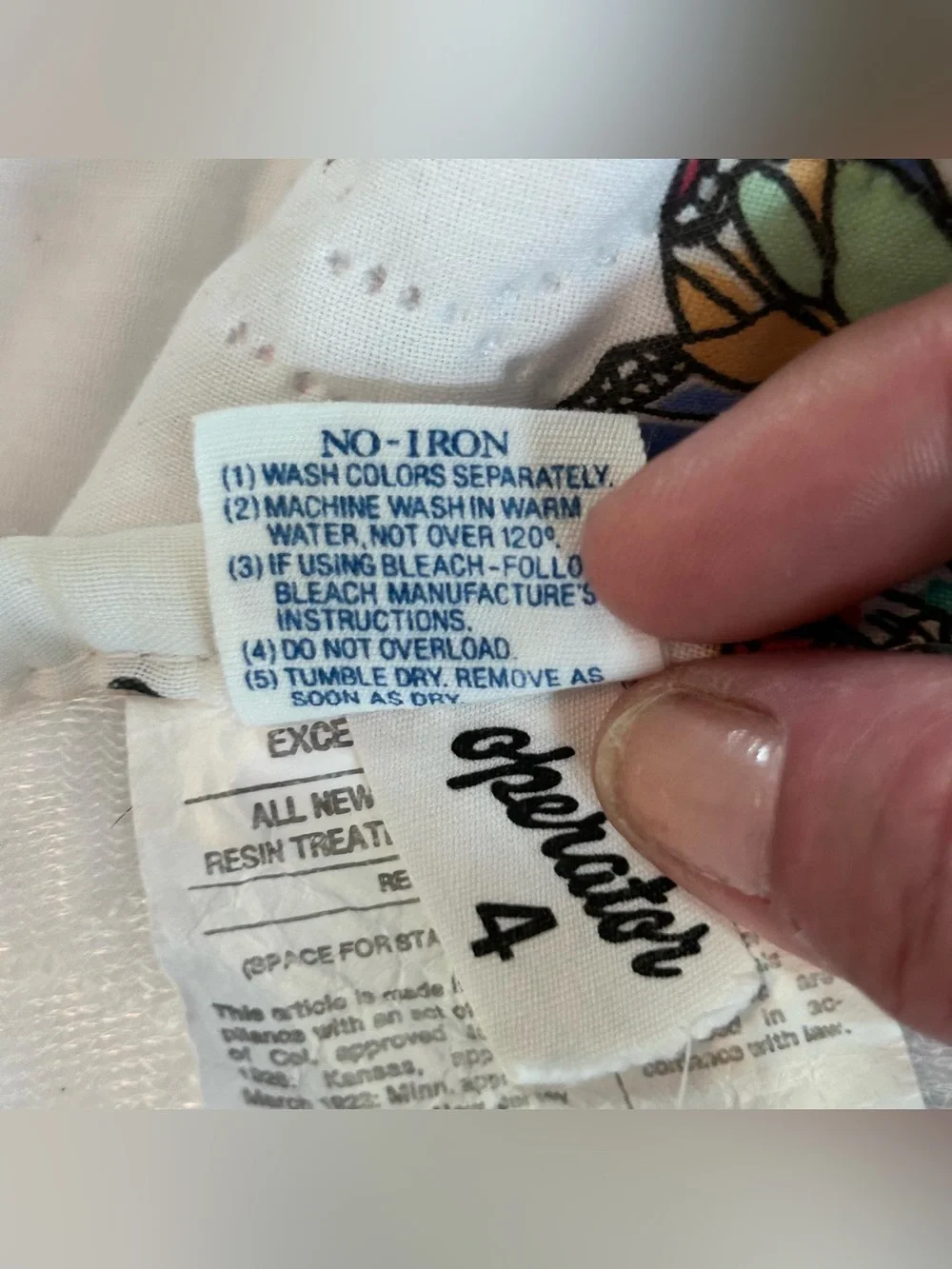 Cannon Royal Family ‘Botanic Garden’ Quilted Full Coverlet Bedspread Vintage